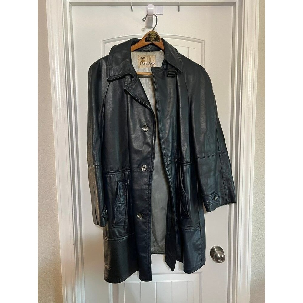 Lakeland Men's Leather Coat Size 40